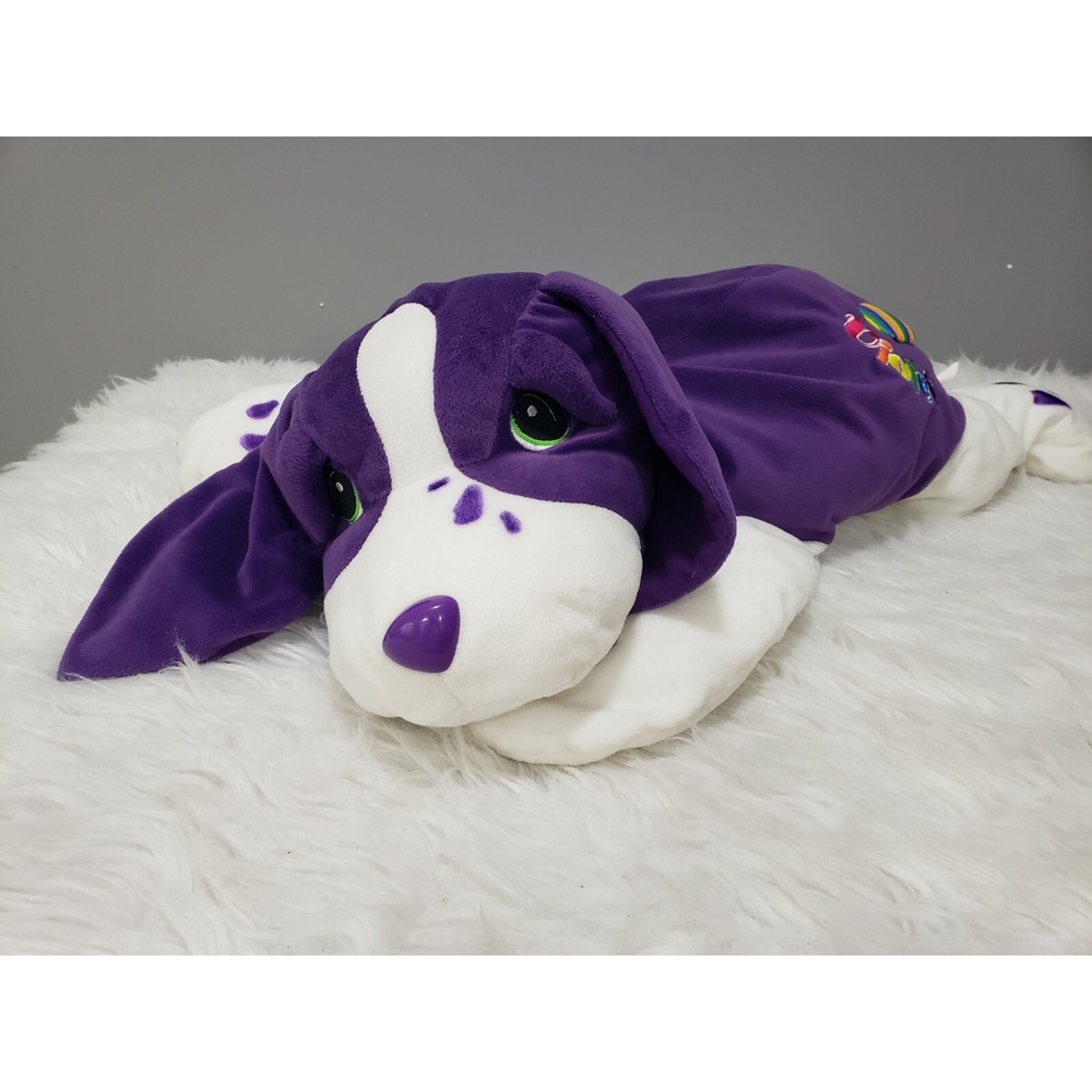 LARGE 36" Vintage 1990's Lisa‎ Frank RARE Plush Dog Velvet Bean Stuffed Animal